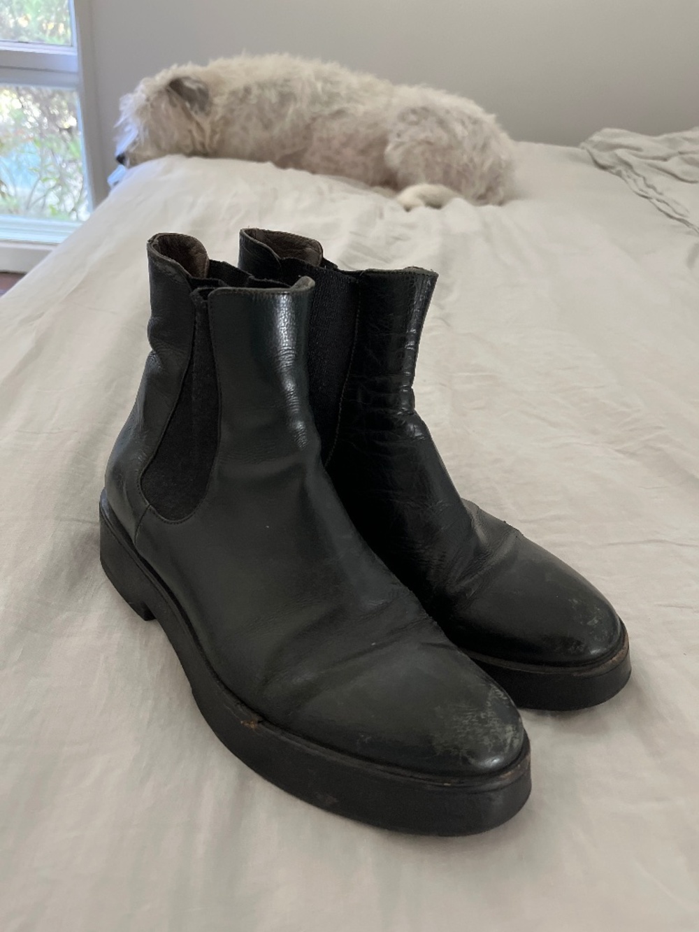 No 6 boots bottle green sz 9.5/10